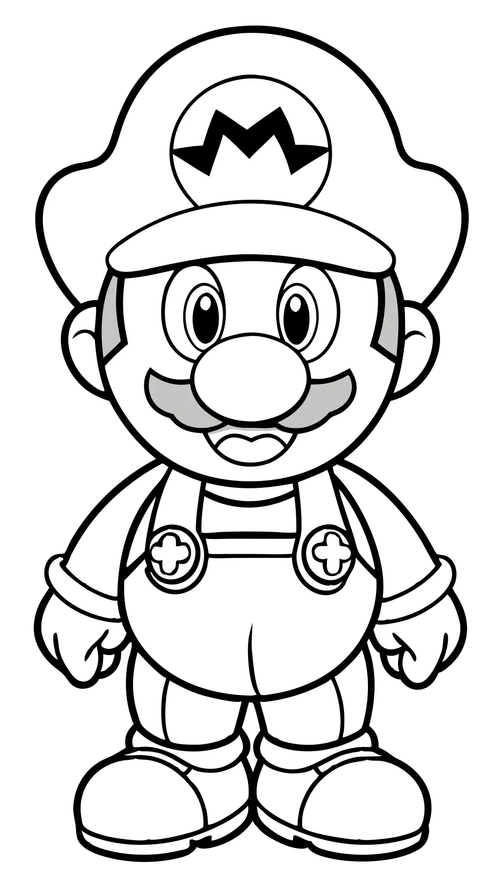 mario characters printable coloring pages